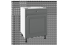 Нижний кухонный шкаф PSZ 60/1 BELLA GRAPHITE SUPER MAT
